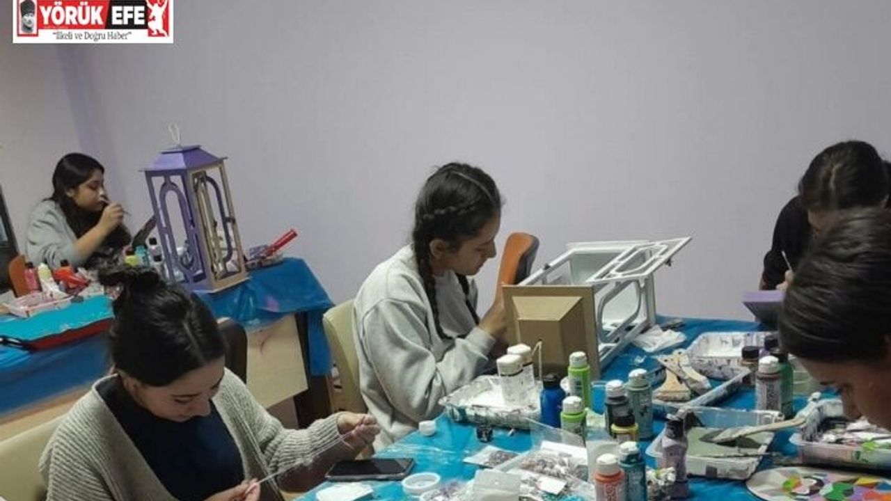 Sultanhisar’da yurtta kalan öğrenciler, yeteneklerini keşfediyor