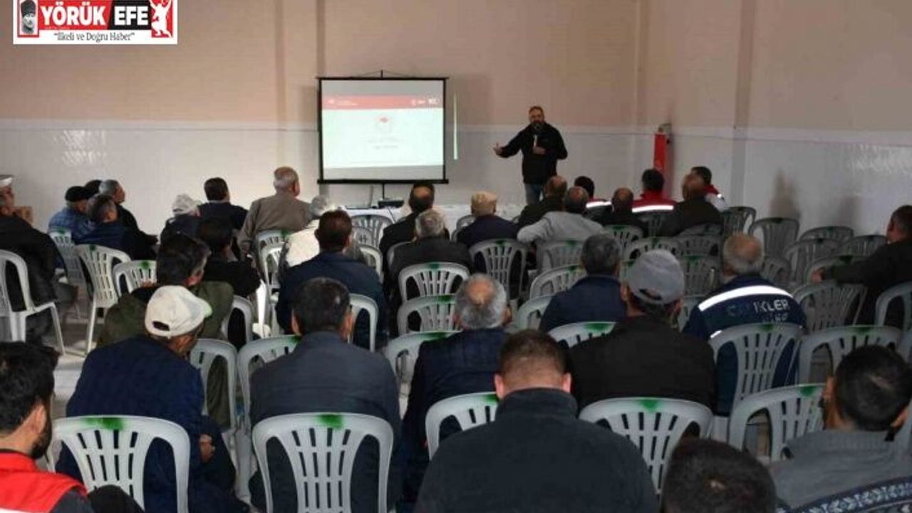 Yenipazar’da üreticiler şap hastalığıyla mücadele konusunda bilgilendirildi
