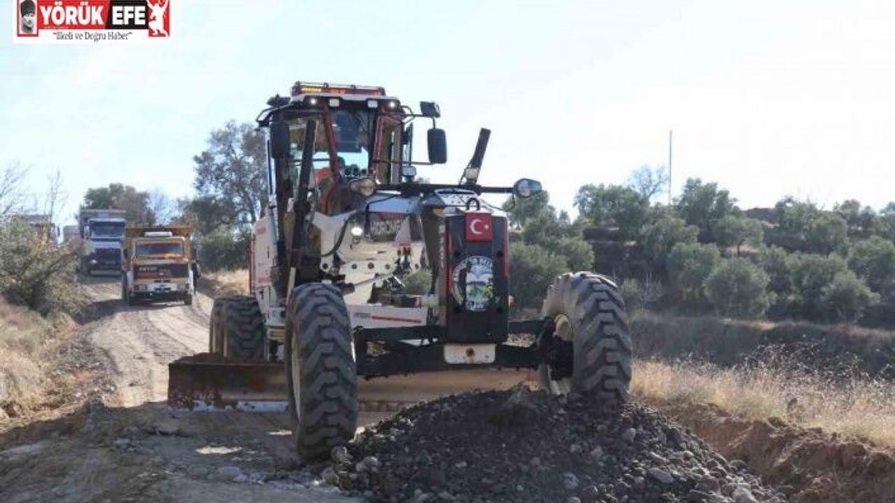 Bozdoğan Belediyesi yol çalışmalarına devam ediyor