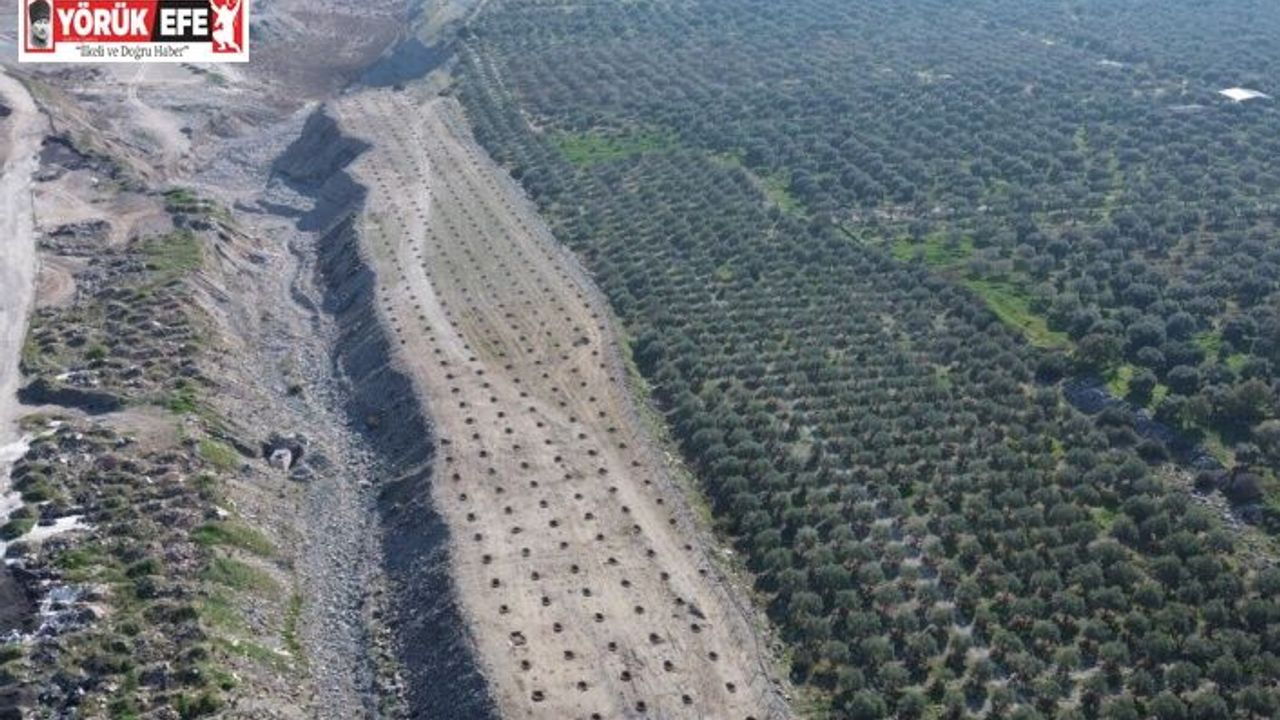 Buharkent’te İlek Bahçesi Projesi’nde altyapı çalışmaları sürüyor