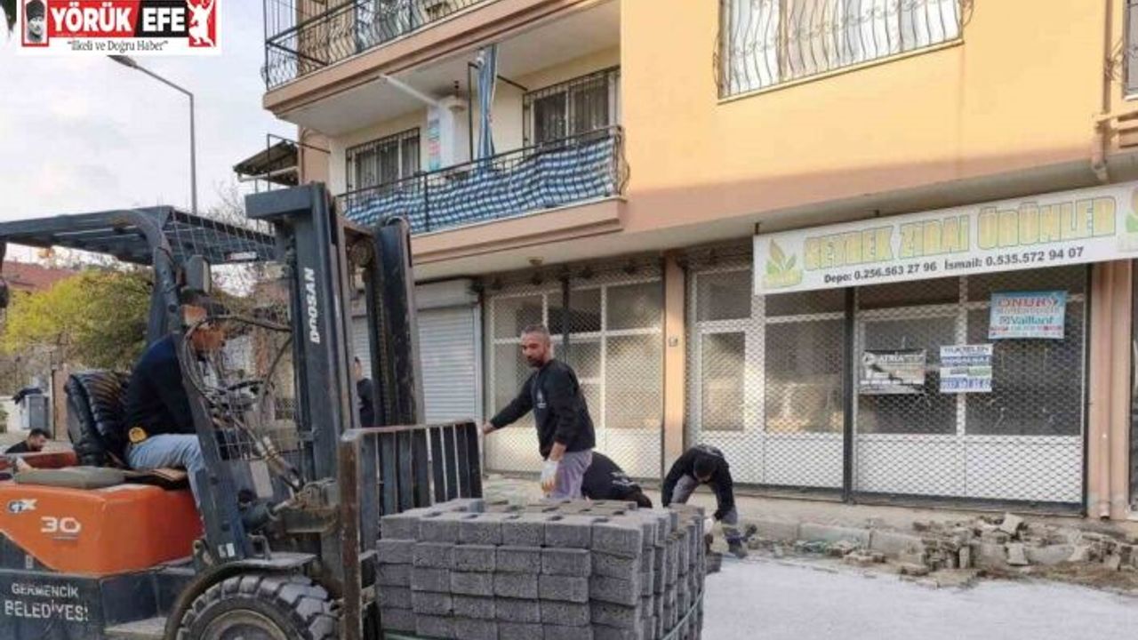 Germencik’te belediye ekiplerinin çalışmaları devam ediyor