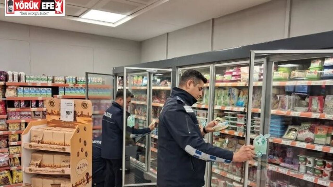 Germencik’te zabıta ekipleri zincir marketlerde denetim gerçekleştirdi
