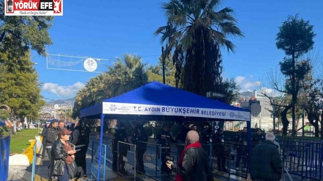 Erdoğan’ın Aydın programı öncesi vatandaşlar alana alınmaya başlandı