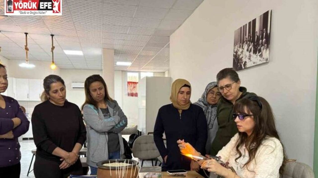Germencik’te cam sanatları kursu yoğun ilgiyle başladı