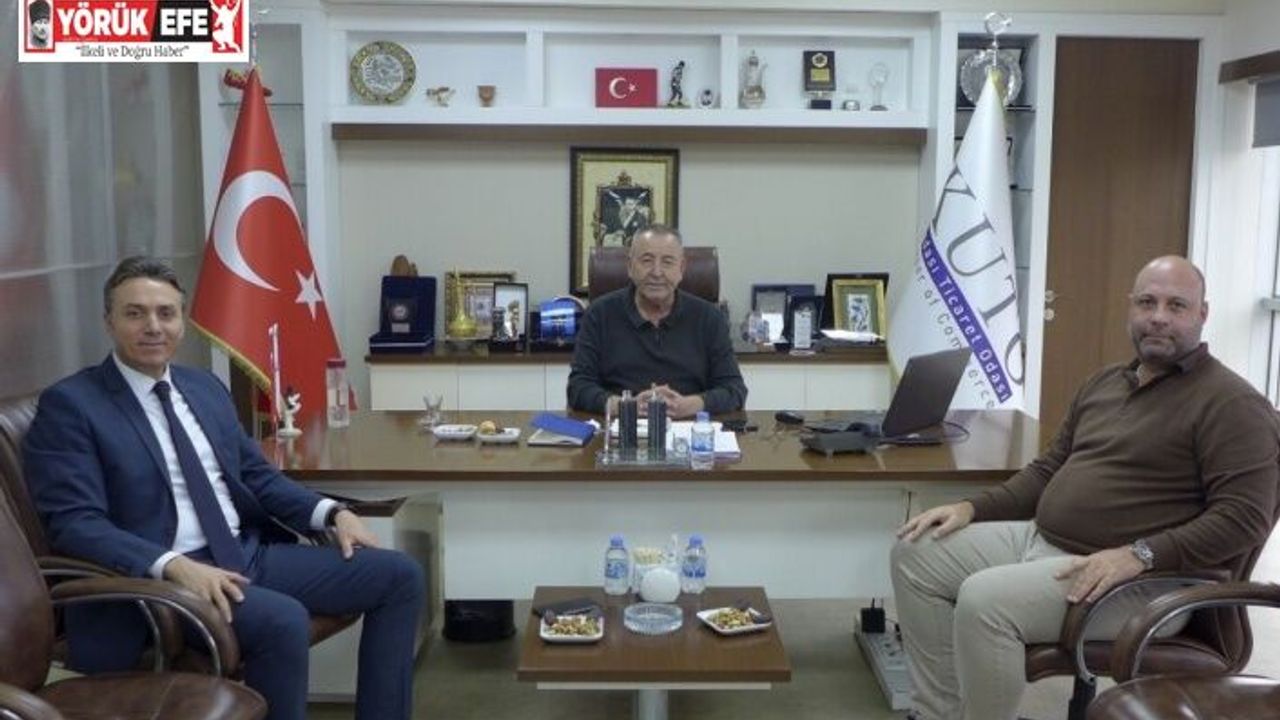 Kuşadası İlçe Emniyet Müdürü Demirelli, KUTO Başkanı Akdoğan ile görüştü