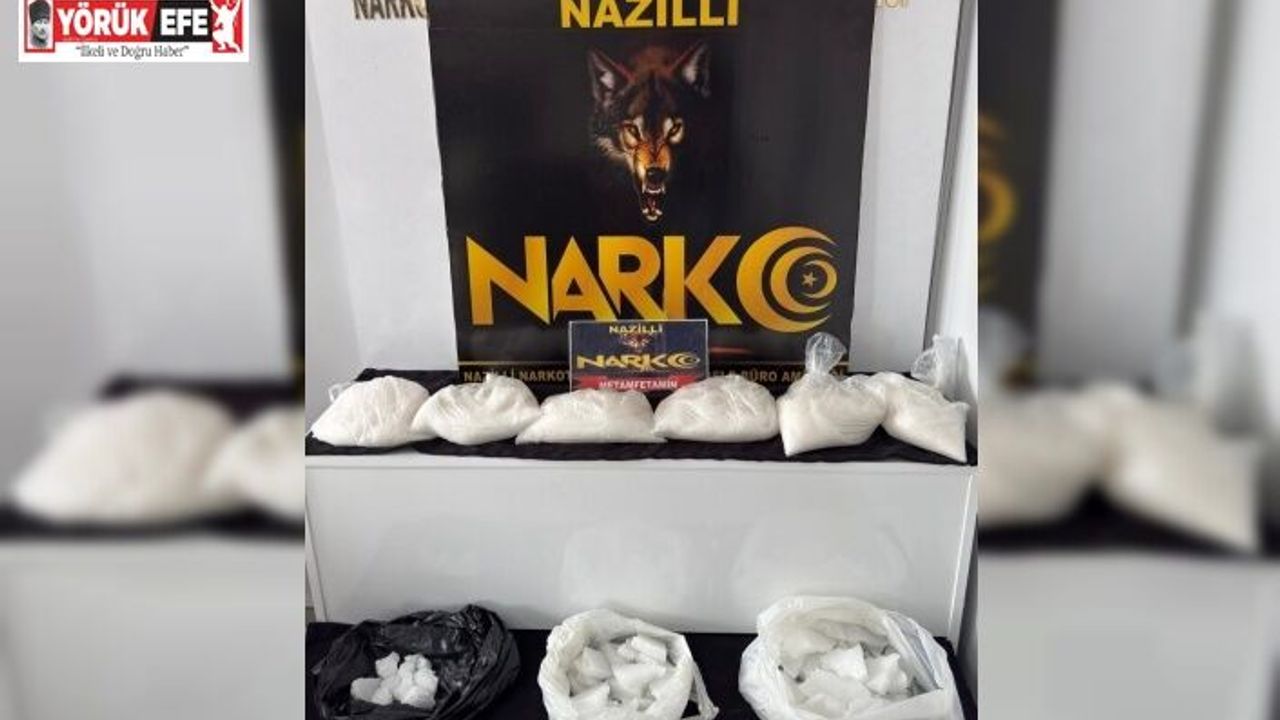 Nazilli’de 9 kilo 428 gram uyuşturucu ele geçirildi