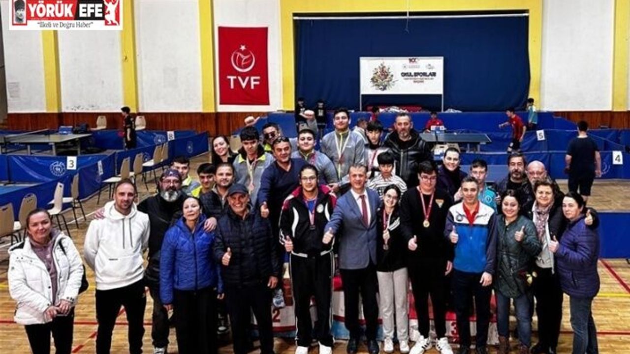 Özel sporcular masa tenisinde Aydın il birinciliği için mücadele etti