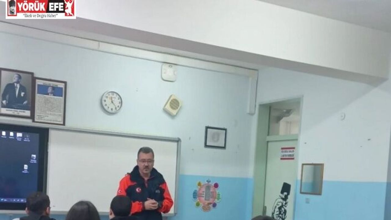 AFAD ekipleri Nazilli’de öğrencileri afetlere karşı bilinçlendirdi