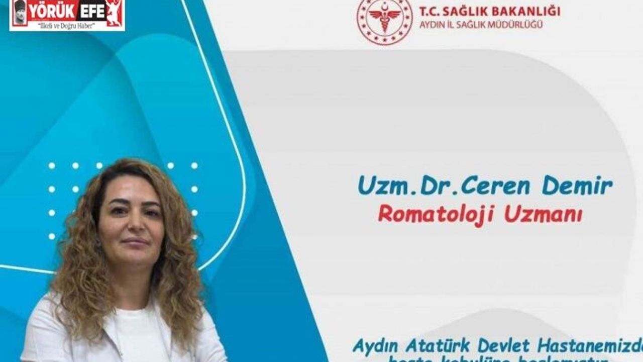 Aydın Atatürk Devlet Hastanesi’ne yeni Romatoloji Uzmanı Demir göreve başladı