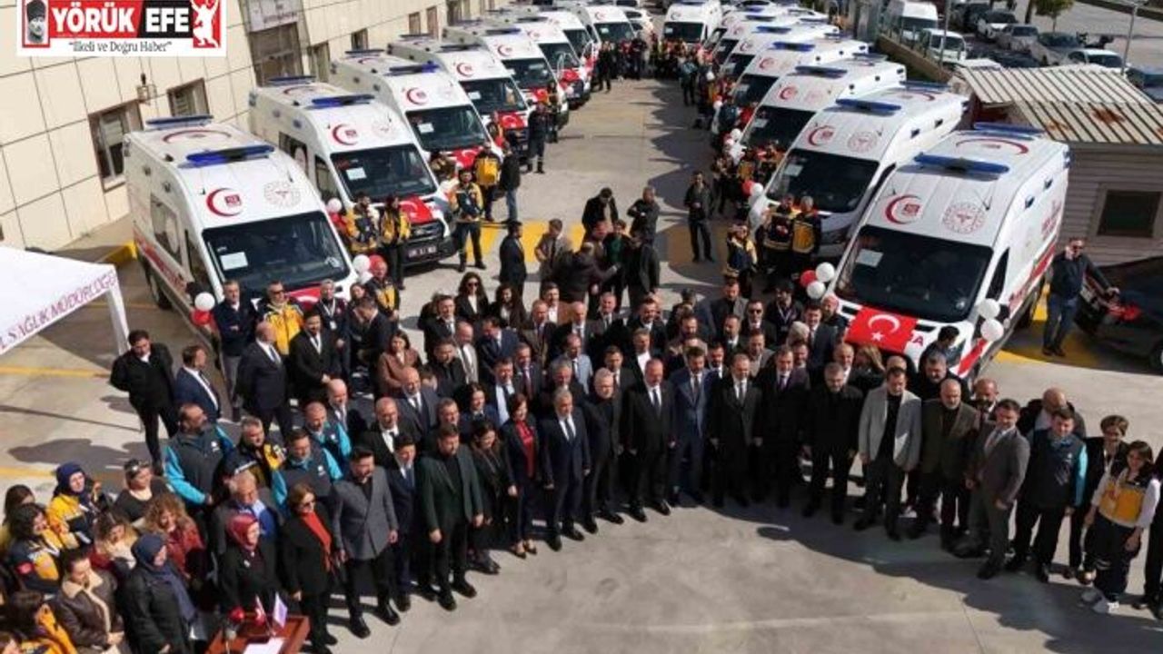 Aydın’da acil sağlık filosuna 16 yeni ambulans