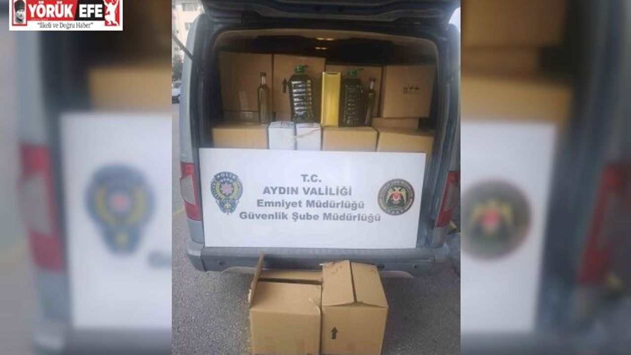 Aydın’da bin 324 litre bitkisel karışım yağ ele geçirildi