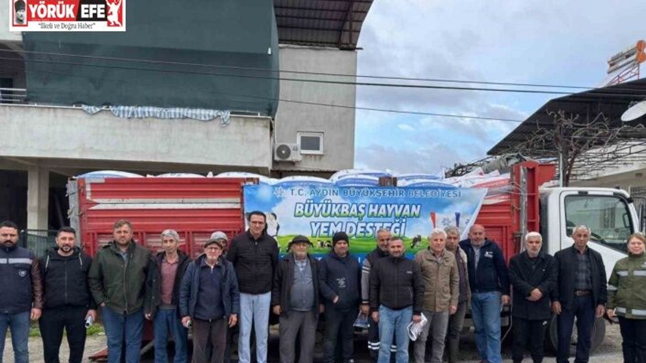 Başkan Çerçioğlu’nun küçük üreticilere yem destekleri devam ediyor