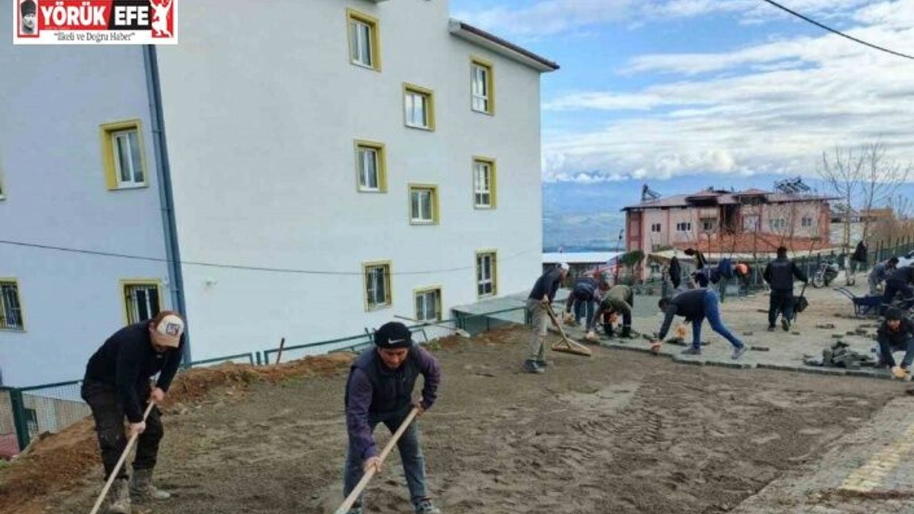 Bozdoğan’da okul çevresinde düzenlemeler devam ediyor