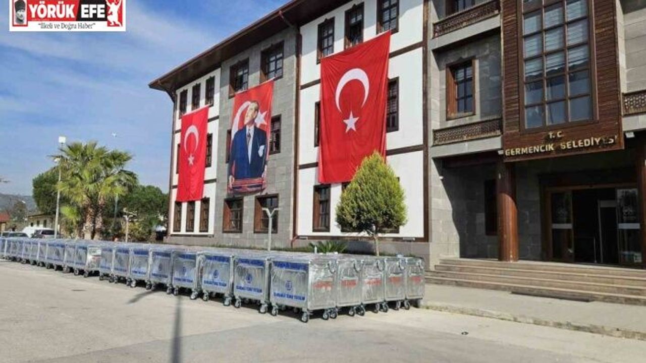 Germencik Belediyesi’nden çevre temizliğine 100 yeni çöp konteyneri