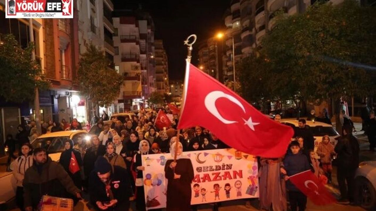 İncirliova’da Ramazan ayını Fener Alayı ile karşıladılar