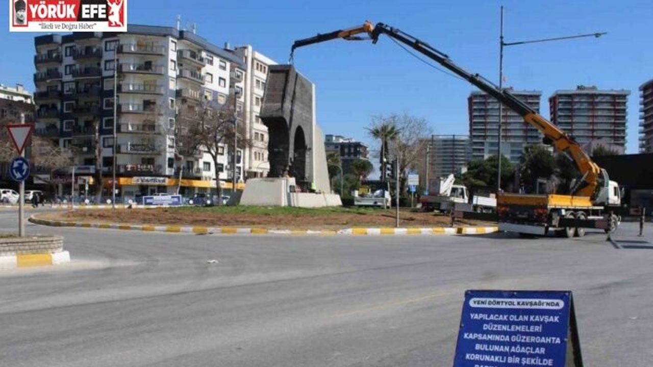Yeni Dörtyol Köprülü Kavşağı Projesi’nde çalışmalar başladı
