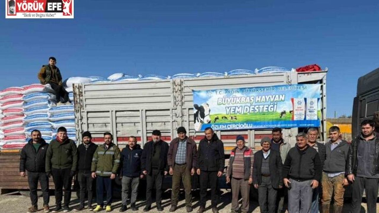 Başkan Çerçioğlu’ndan Karacasu’da küçük üreticilere yem desteği