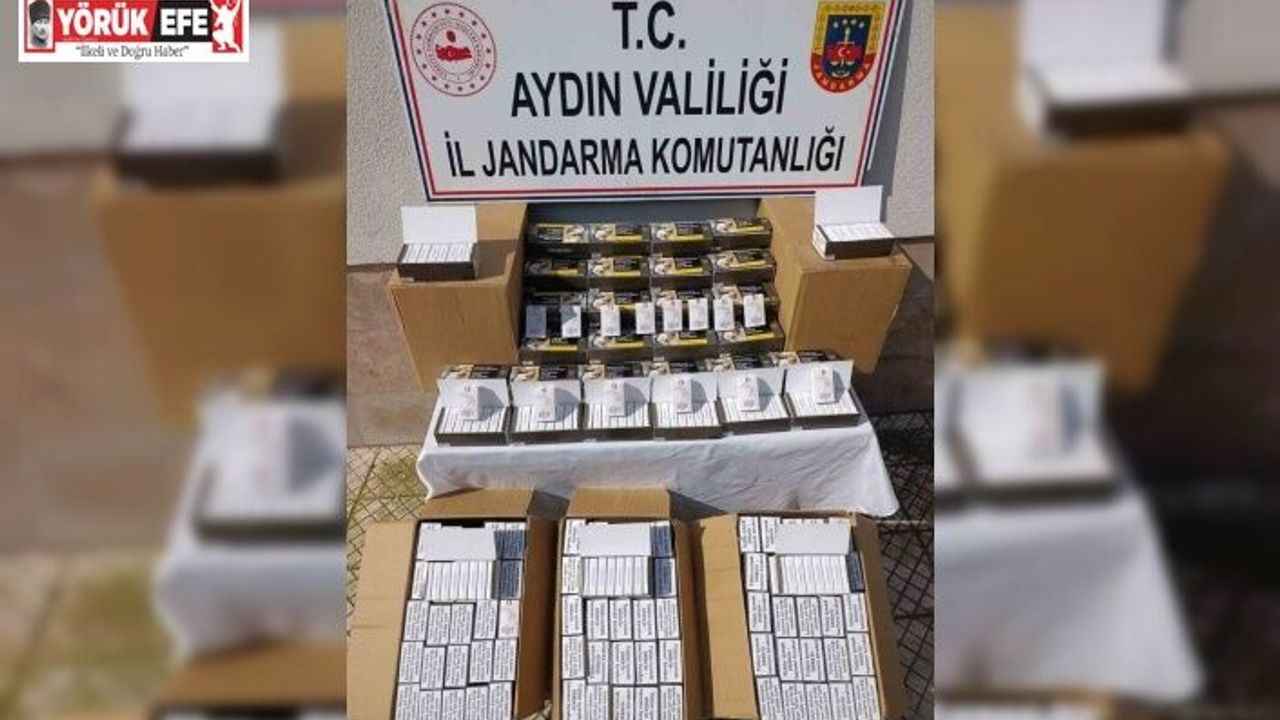 Çine’de 55 bin adet kaçak makaron ele geçirildi