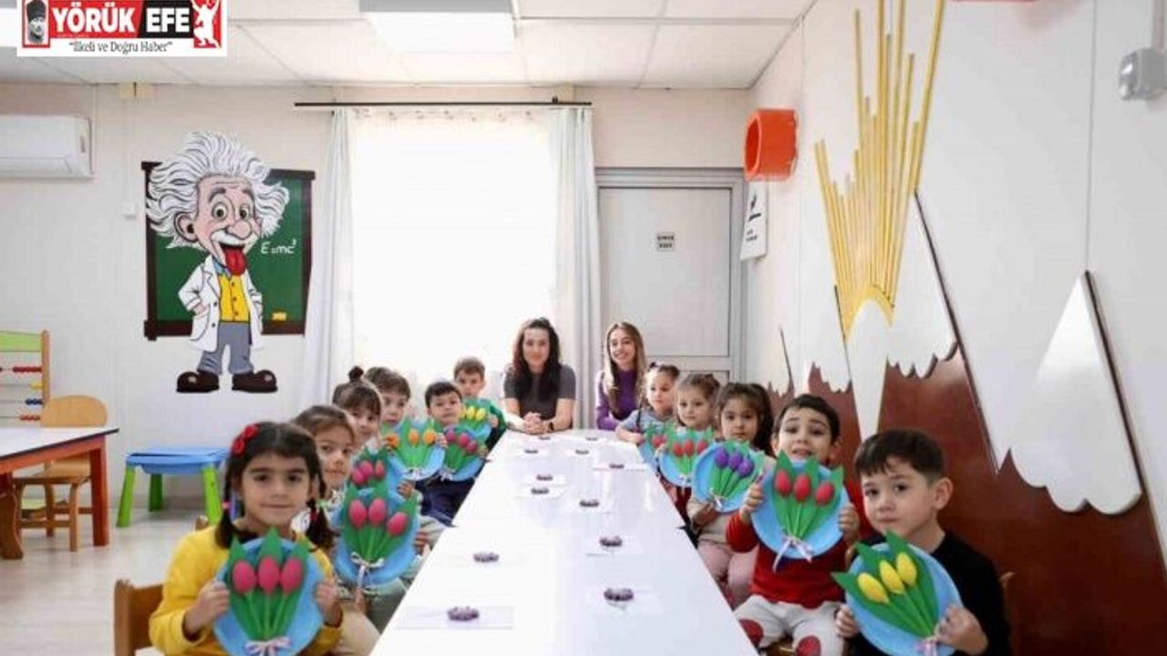 Didim’de miniklerden Kadınlar Günü’ne renkli dokunuş