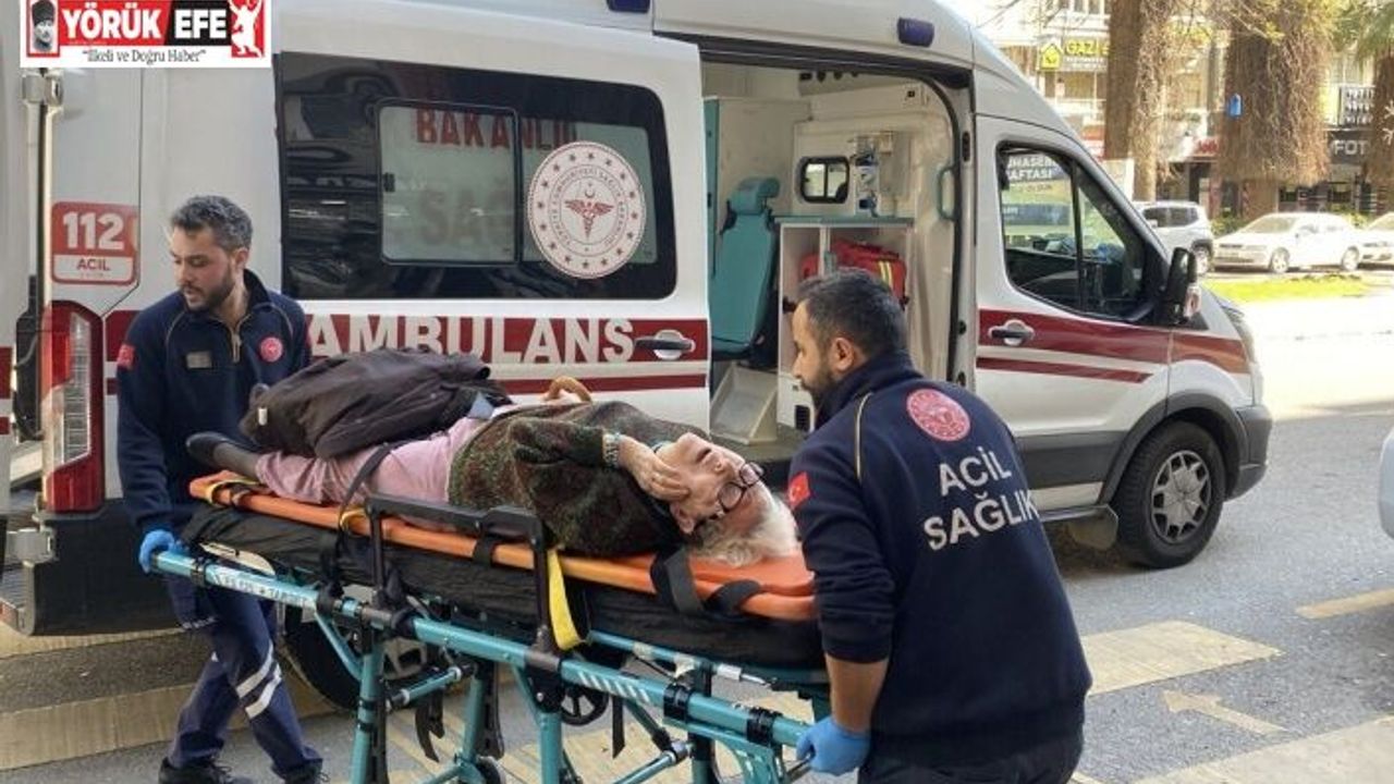 Evde düşerek yaralanan yaşlı kadının imdadına ekipler yetişti