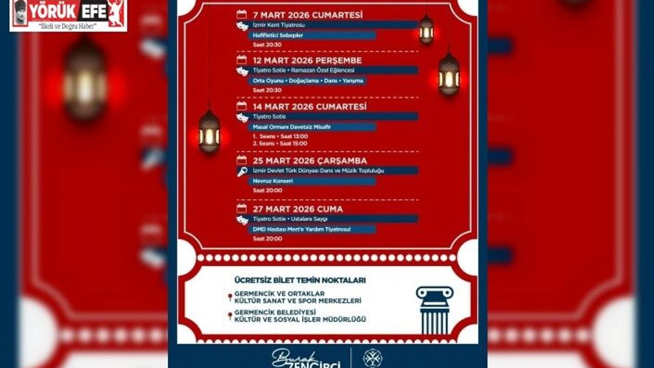 Germencik’te Mart Ayı kültür ve sanatla geçecek