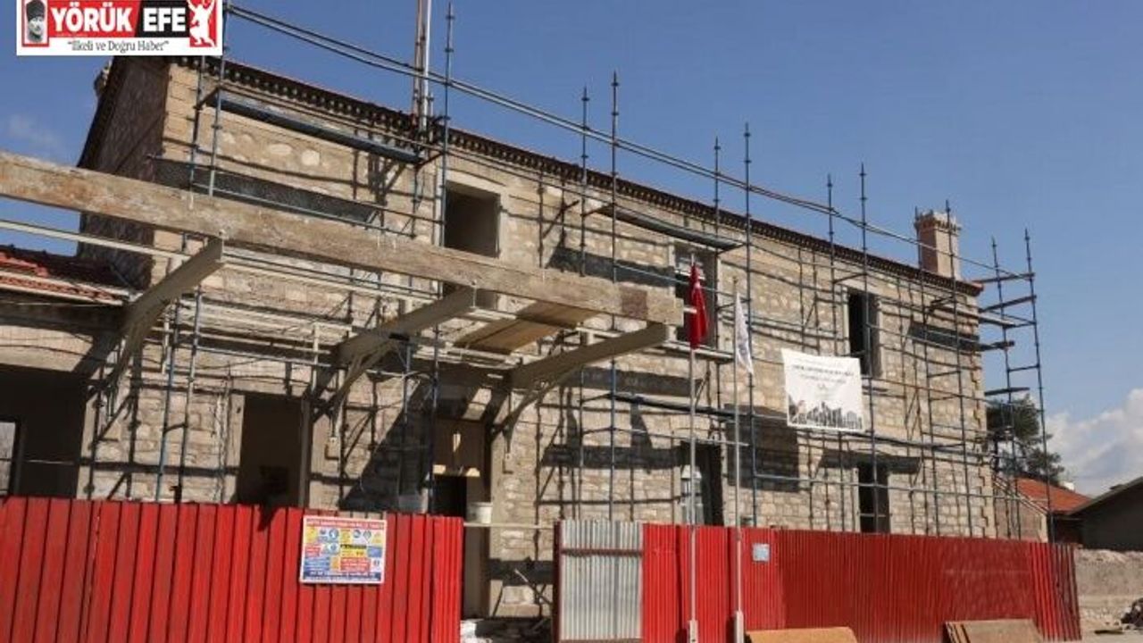 İncirliova’daki tarihi istasyon binası aslına uygun restorasyonla yenileniyor
