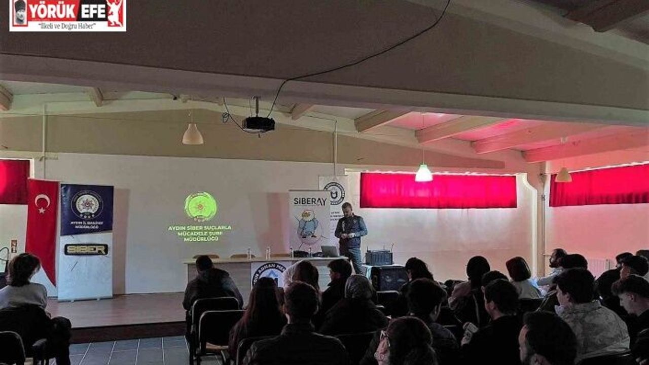 Karacasu’da üniversite öğrencilerine çevrimiçi suç unsurları anlatıldı