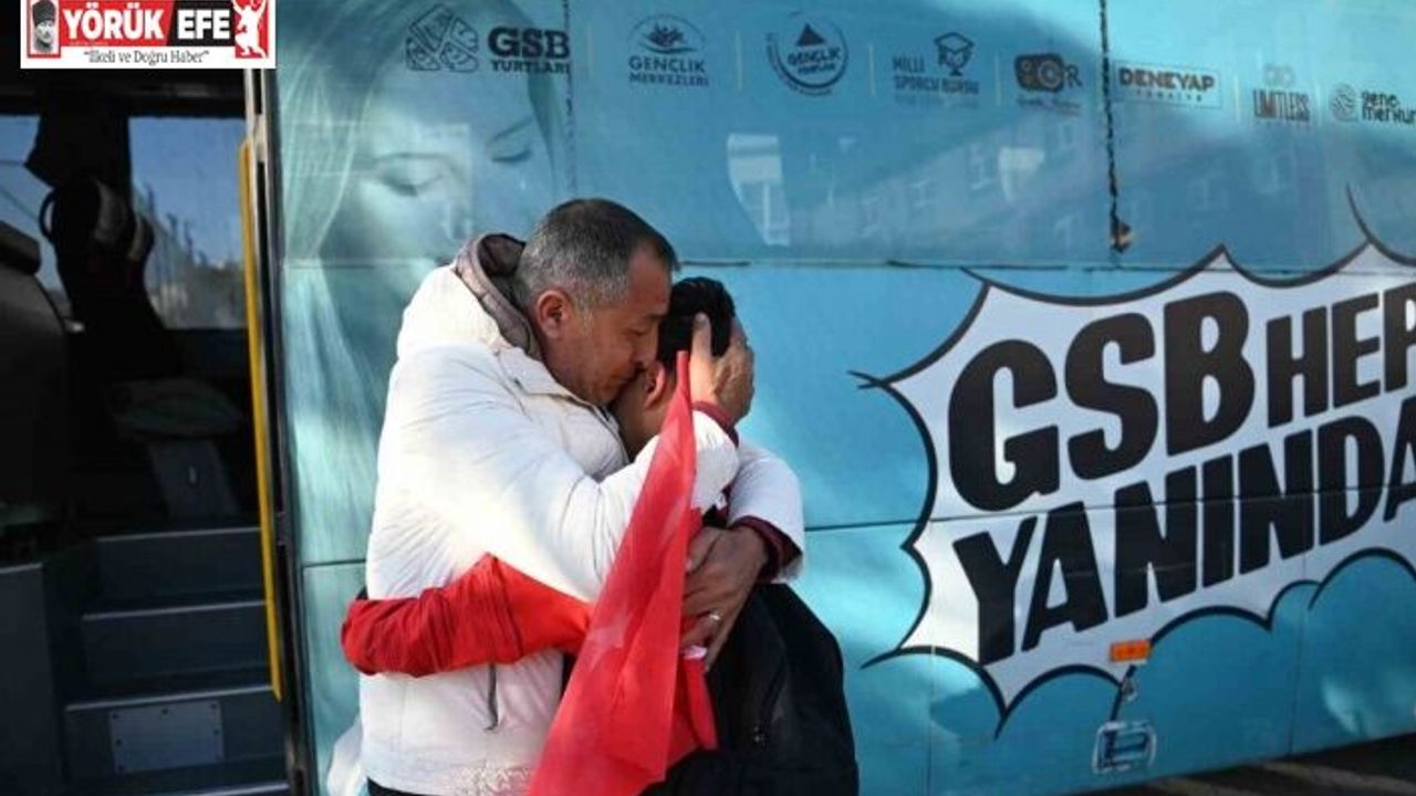 Katar’da mahsur kalan Türk sporcular memleketine döndü