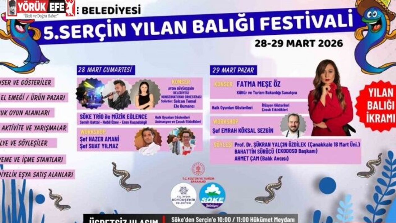 Söke’de Yılan Balığı Festivali coşkusu başlıyor