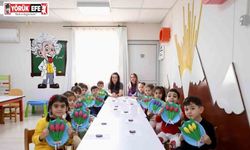 Didim’de miniklerden Kadınlar Günü’ne renkli dokunuş