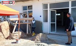 Germencik’te düğün salonları ve okul önünde bakım çalışması sürüyor