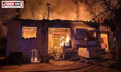 Sultanhisar’da müstakil ev alevlere teslim oldu