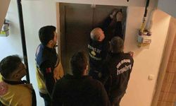 Asansörde mahsur kalanların yardımına itfaiye ekipleri koştu