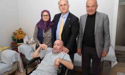 Başkan Kaya engelli İskender'in isteğini yerine getirdi