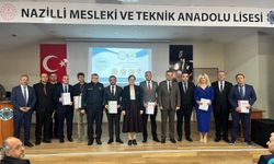 Nazilli'de projeleri ile dereceye giren okullar için ödül töreni düzenlendi