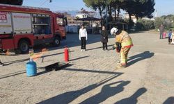 Sarıgöl'de öğrenciler yangına karşı bilinçlendirildi