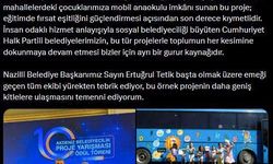 BAŞKAN ANIL YETİŞKİN NAZİLLİ BELEDİYESİ’Nİ TEBRİK ETTİ