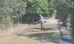 Davutlar'ın sokaklarında bayram temizliği