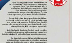 Aydın Büyükşehir Gazeteciler Cemiyeti’nden(ABGC) Tepki Gecikmedi