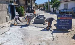 Germencik'te yol ve çevre düzenleme çalışmaları sürüyor
