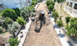 Nazilli'de yol, altyapı ve park çalışmaları sürüyor
