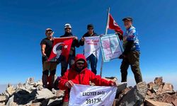 Söke'nin sağlık kahramanları Erciyes'in zirvesinden organ bağışı çağrısı yaptı
