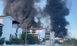 Aydın'da pazar yeri yangını
