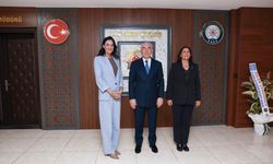 AK Parti Aydın Milletvekili Seda Sarıbaş ve Aydın Büyükşehir Belediye Başkanı Özlem Çerçioğlu’ndan Emniyet Müdürü Faruk Karaduman’a Ziyaret