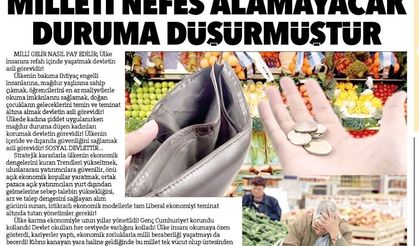 Nefes Alamayan Ekonomi Milleti Nefes Alamayacak Duruma Düşürmüştür