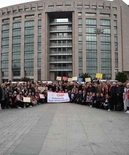 BAŞKAN ÖMER GÜNEL’E ÇAĞLAYAN ADLİYESİ ÖNÜNDE GÜÇLÜ DESTEK