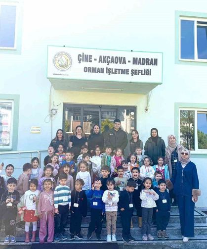 Aydın'da minik öğrencilere orman ve doğa sevgisi aşılandı