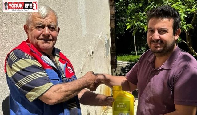 Kuyucak’ta atık getiren üretici sıvı gübre ile ödüllendirildi