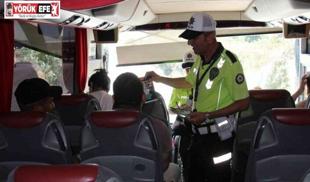 Aydın otogarında bayram denetimi