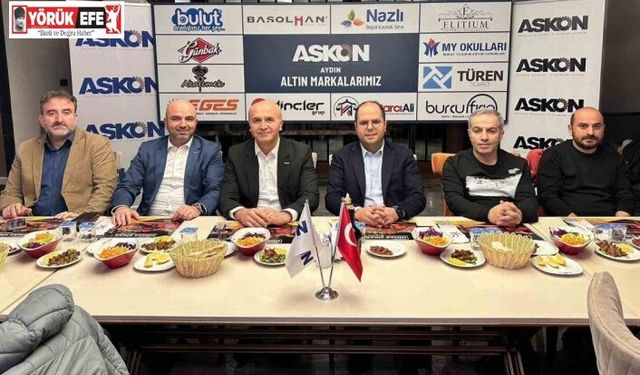 İzmirli iş insanları ASKON Aydın Şubesi’nde Aydınlı iş insanları ile buluştu
